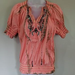 🏵️Boho Peasant Top🏵️
